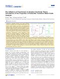 Cover page: The Influence of Functionals on Density Functional Theory Calculations of the Properties of Reducible Transition Metal Oxide Catalysts