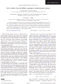 Cover page: On the validity of the local diffusive paradigm in turbulent plasma transport