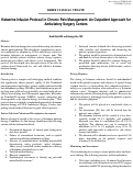 Cover page: Ketamine Infusion Protocol in Chronic Pain Management: An Outpatient Approach for Ambulatory Surgery Centers