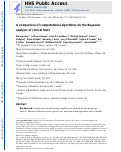 Cover page: A comparison of computational algorithms for the Bayesian analysis of clinical trials.