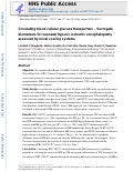 Cover page: Circulating blood cellular glucose transporters – Surrogate biomarkers for neonatal hypoxic-ischemic encephalopathy assessed by novel scoring systems