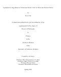 Cover page: Optimization Algorithms in Variational Monte Carlo for Molecular Excited States