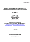 Cover page: Geographic Scalability and Supply Chain Elasticity of a Structural Commodity Generation Model Using Public Data