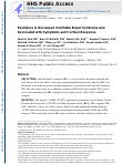 Cover page: Resilience is decreased in irritable bowel syndrome and associated with symptoms and cortisol response