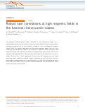 Cover page: Robust spin correlations at high magnetic fields in the harmonic honeycomb iridates