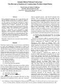 Cover page: Islands effects without extraction:  the discourse functions of constructions predicts island status