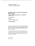 Cover page: Feasibility Study Of Advanced Technology Hov Systems: Volume 1: Phased Implementation Of Longitudinal Control Systems