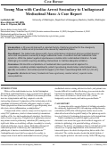 Cover page: Young Man with Cardiac Arrest Secondary to Undiagnosed Mediastinal Mass: A Case Report