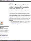 Cover page: Correction: Mortality among blood donors seropositive and seronegative for Chagas disease (1996-2000) in São Paulo, Brazil: A death certificate linkage study.