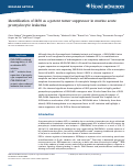 Cover page: Identification of IRF8 as a potent tumor suppressor in murine acute promyelocytic leukemia