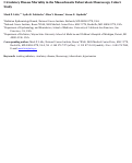 Cover page: Circulatory disease mortality in the Massachusetts tuberculosis fluoroscopy cohort study