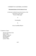 Cover page: Momentum balance in the Southern Ocean