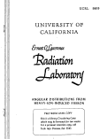 Cover page: ANGULAR DISTRIBUTIONS FROM HEAVY-ION-INDUCED FISSION