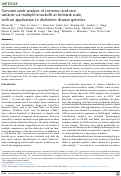 Cover page: Genome-wide analysis of common and rare variants via multiple knockoffs at biobank scale, with an application to Alzheimer disease genetics.