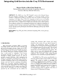 Cover page: Integrating Grid Services into the Cray XT4 Environment