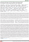 Cover page: Genome-wide scan of 29,141 African Americans finds no evidence of directional selection since admixture.