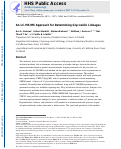 Cover page: Liquid Chromatography–Tandem Mass Spectrometry Approach for Determining Glycosidic Linkages