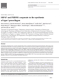 Cover page: HSP47 and FKBP65 cooperate in the synthesis of type I procollagen