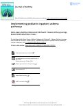 Cover page: Implementing pediatric inpatient asthma pathways.