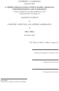 Cover page: A Three Stream Ocean Optics Model: Regional Implementation and Validation