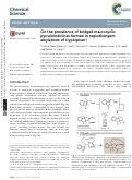 Cover page: On the prevalence of bridged macrocyclic pyrroloindolines formed in regiodivergent alkylations of tryptophan.