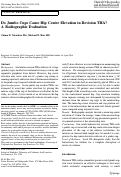 Cover page: Do Jumbo Cups Cause Hip Center Elevation in Revision THA? A Radiographic Evaluation