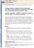 Cover page: Association between male circumcision and incidence of syphilis in men and women: a prospective study in HIV-1 serodiscordant heterosexual African couples