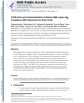 Cover page: Purification and Characterization of Human DNA Ligase IIIα Complexes After Expression in Insect Cells