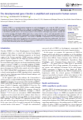 Cover page: The developmental gene Chordin is amplified and expressed in human cancers