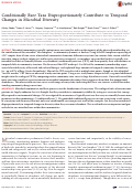 Cover page: Conditionally rare taxa disproportionately contribute to temporal changes in microbial diversity.