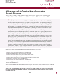 Cover page: A New Approach to Treating Neurodegenerative Otologic Disorders