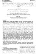 Cover page: Theoretical Analysis Of A Novel Integrated Energy System Formed By A Microturbine And A Exhaust Fired Single-Double Effect Absorption Chiller