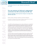 Cover page: The vast majority of California’s independent contractors are still covered by the ABC test