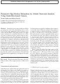 Cover page: Parametric ego-motion estimation for vehicle surround analysis using an omnidirectional camera