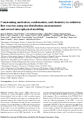 Cover page: Constraining nucleation, condensation, and chemistry in oxidation flow reactors using size-distribution measurements and aerosol microphysical modeling