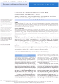 Cover page: Outcomes of Active Surveillance for Men With Intermediate-Risk Prostate Cancer