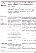 Cover page: Impact of exposure to patients with COVID-19 on residents and fellows: an international survey of 1420 trainees