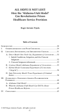 Cover page: All Hope is Not Lost: How the "Alabama-Utah Model" Can Revolutionize Prison Healthcare Service Provision