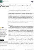 Cover page: Lipid-Lowering Nutraceuticals for an Integrative Approach to Dyslipidemia.