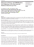 Cover page: Outcomes in Pump- and CGM-Baseline Use Subgroups in the International Diabetes Closed-Loop Trial.