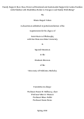 Cover page: Family Support: How Does Perceived Emotional and Instrumental Support for Latino Families with Children with Disabilities Relate to Caregiver and Family Well-being?