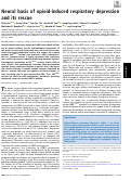 Cover page: Neural basis of opioid-induced respiratory depression and its rescue