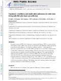 Cover page: Syndemic conditions and medication adherence in older men living with HIV who have sex with men