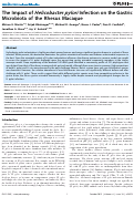 Cover page: The Impact of Helicobacter pylori Infection on the Gastric Microbiota of the Rhesus Macaque