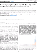 Cover page: Increased prescriptions of oral minoxidil after a high-profile newspaper article about its benefits for hair loss