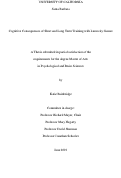 Cover page: Cognitive Consequences of Short and Long Term Training with Lumosity Games