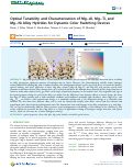 Cover page: Optical Tunability and Characterization of Mg–Al, Mg–Ti, and Mg–Ni Alloy Hydrides for Dynamic Color Switching Devices