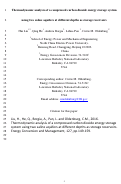 Cover page: Thermodynamic analysis of a compressed carbon dioxide energy storage system using two saline aquifers at different depths as storage reservoirs