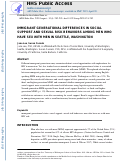 Cover page: Immigrant Generational Differences in Social Support and Sexual Risk Behaviors Among Men Who Have Sex With Men in Seattle, Washington.