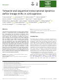 Cover page: Temporal and sequential transcriptional dynamics define lineage shifts in corticogenesis